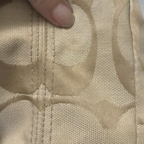 Coach Kyra Daisy Y2K Tan Beige White Backpack Bag Charms Utility Preppy GUC - Picture 12 of 13